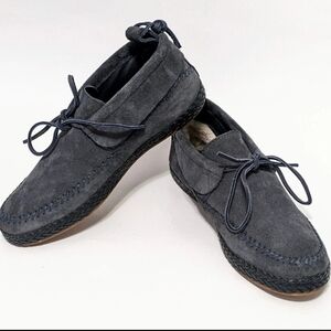 UGG Gray Suede Loafers Slip-Ons